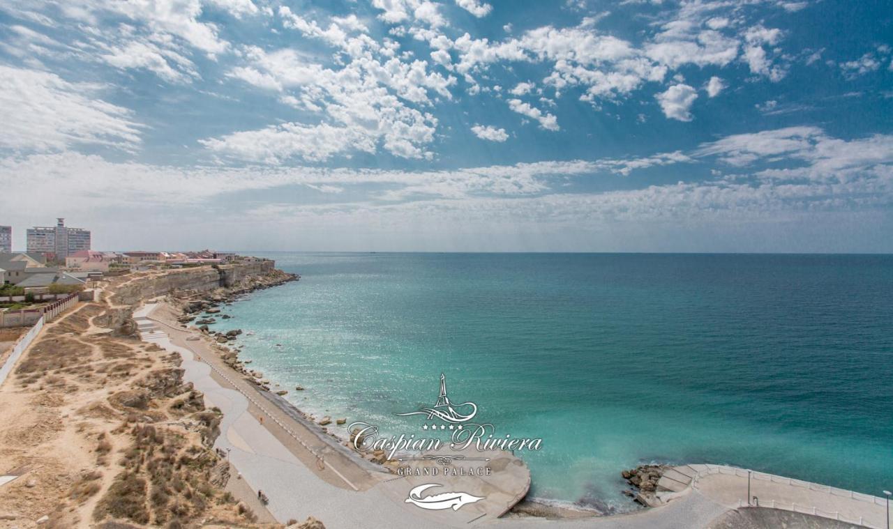 Отель Caspian Riviera Grand Palace Актау Экстерьер фото Aerial view of the bay